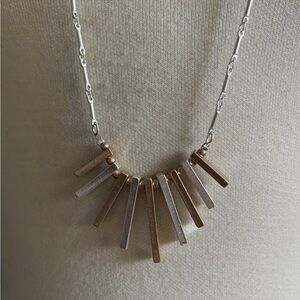 Elegant Gold and Silver Necklace